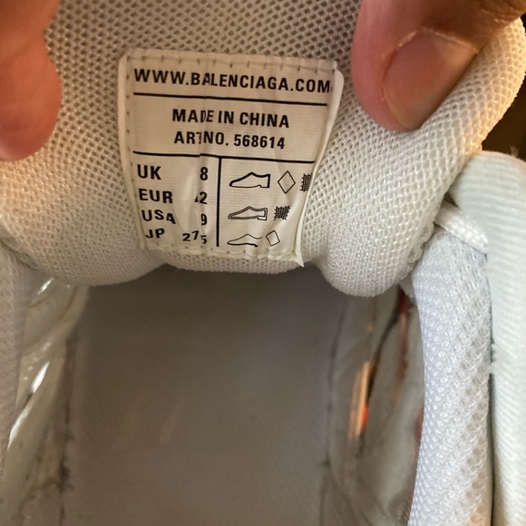 Balenciaga Track.2 Red white and Blue Size 9 Pre-Owned - Picture 9 of 11